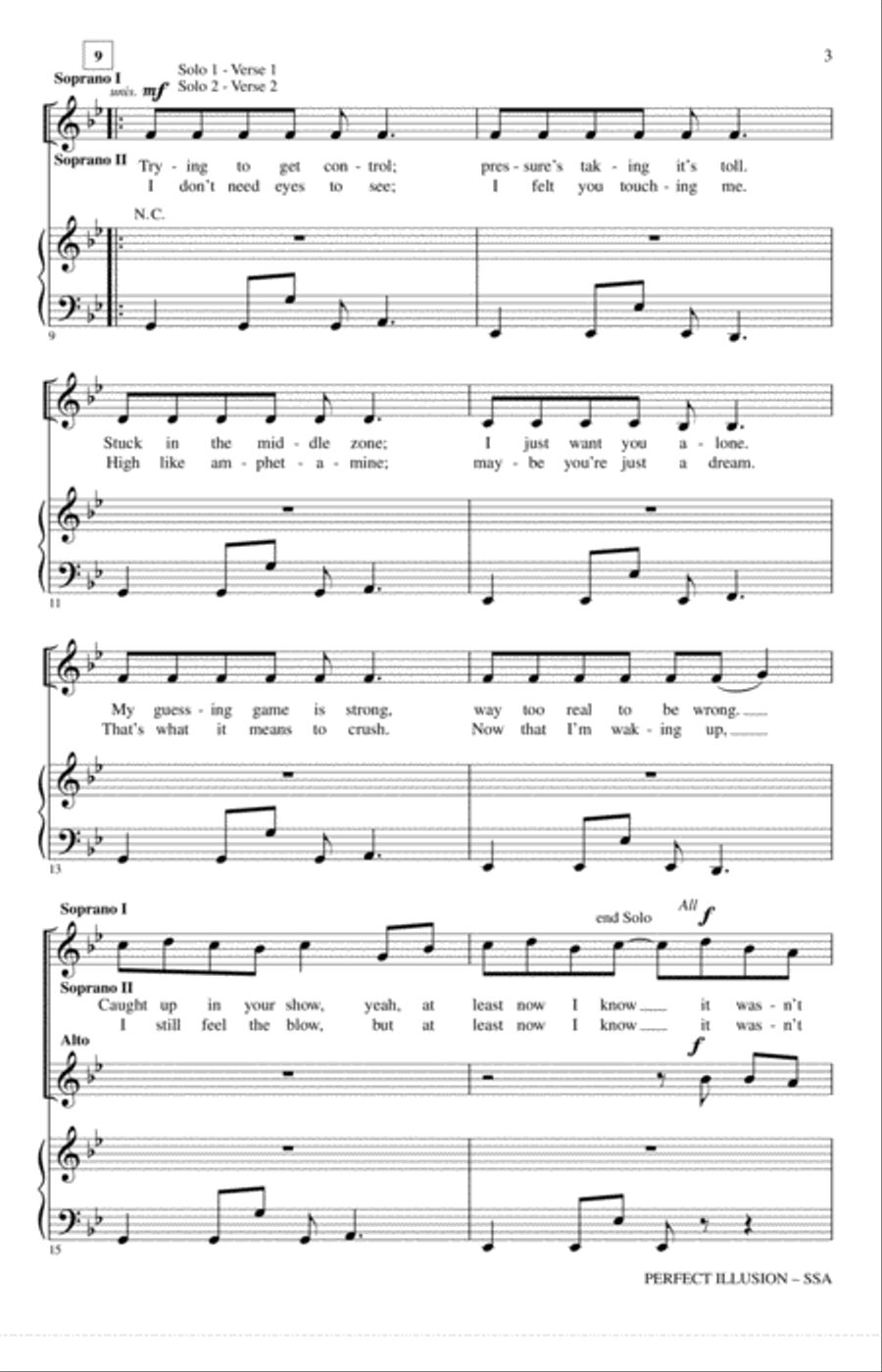 Perfect Illusion SSA scores gallery preview page 2