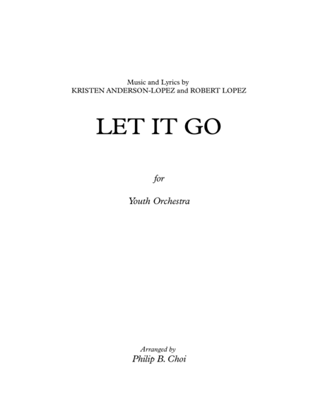 Let It Go (Frozen) for Youth Orchestra image number null