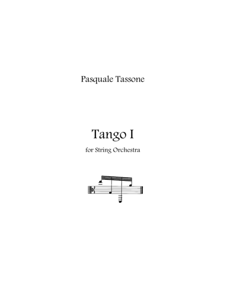 Tango 1 for String Orchestra image number null