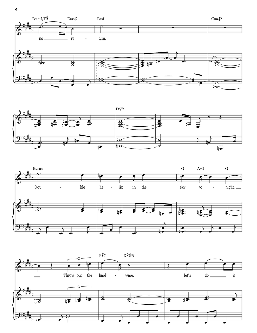 Aja Aja Piano, Vocal scores gallery preview page 4