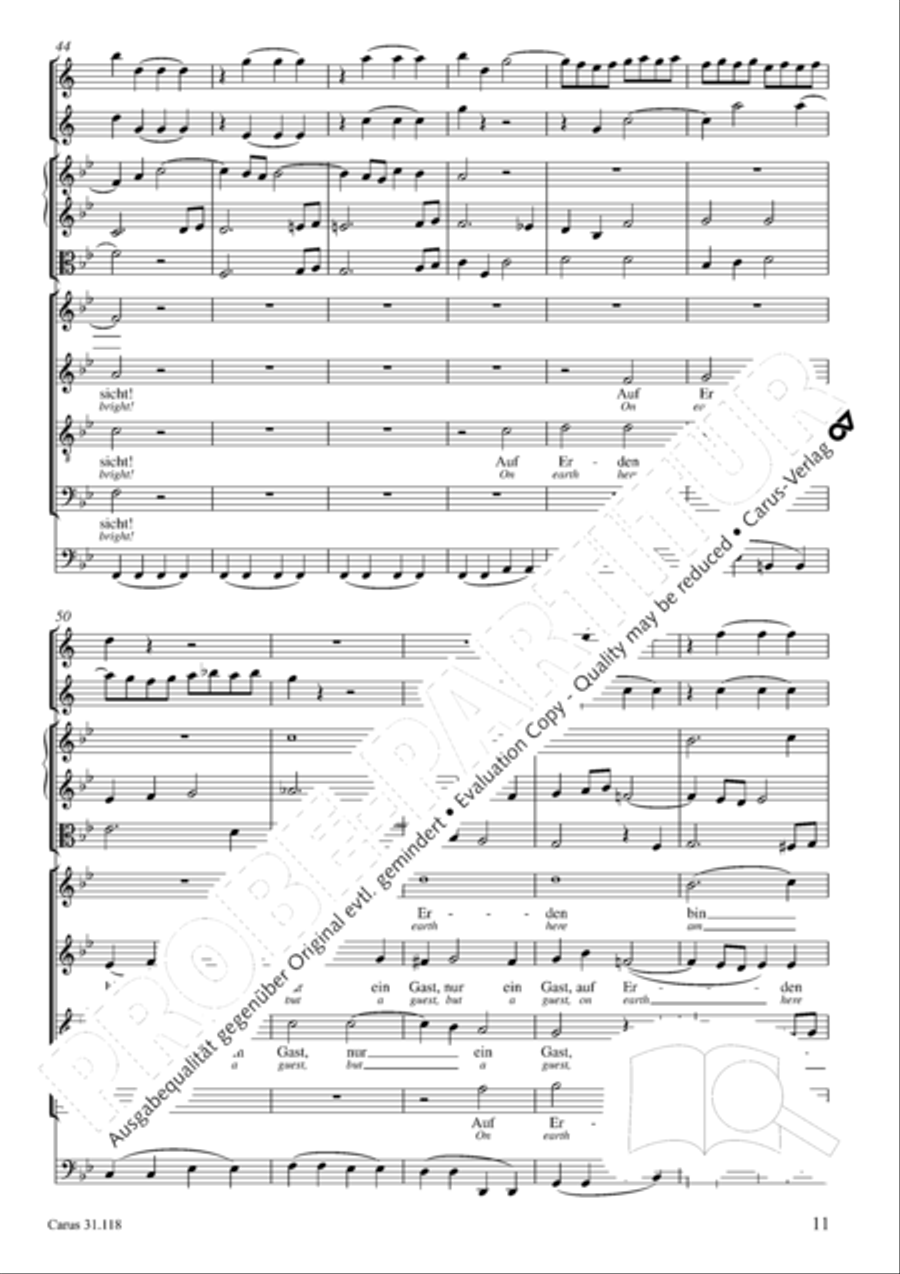 O Jesus Christ, my life, my light 4-Part scores gallery preview page 8