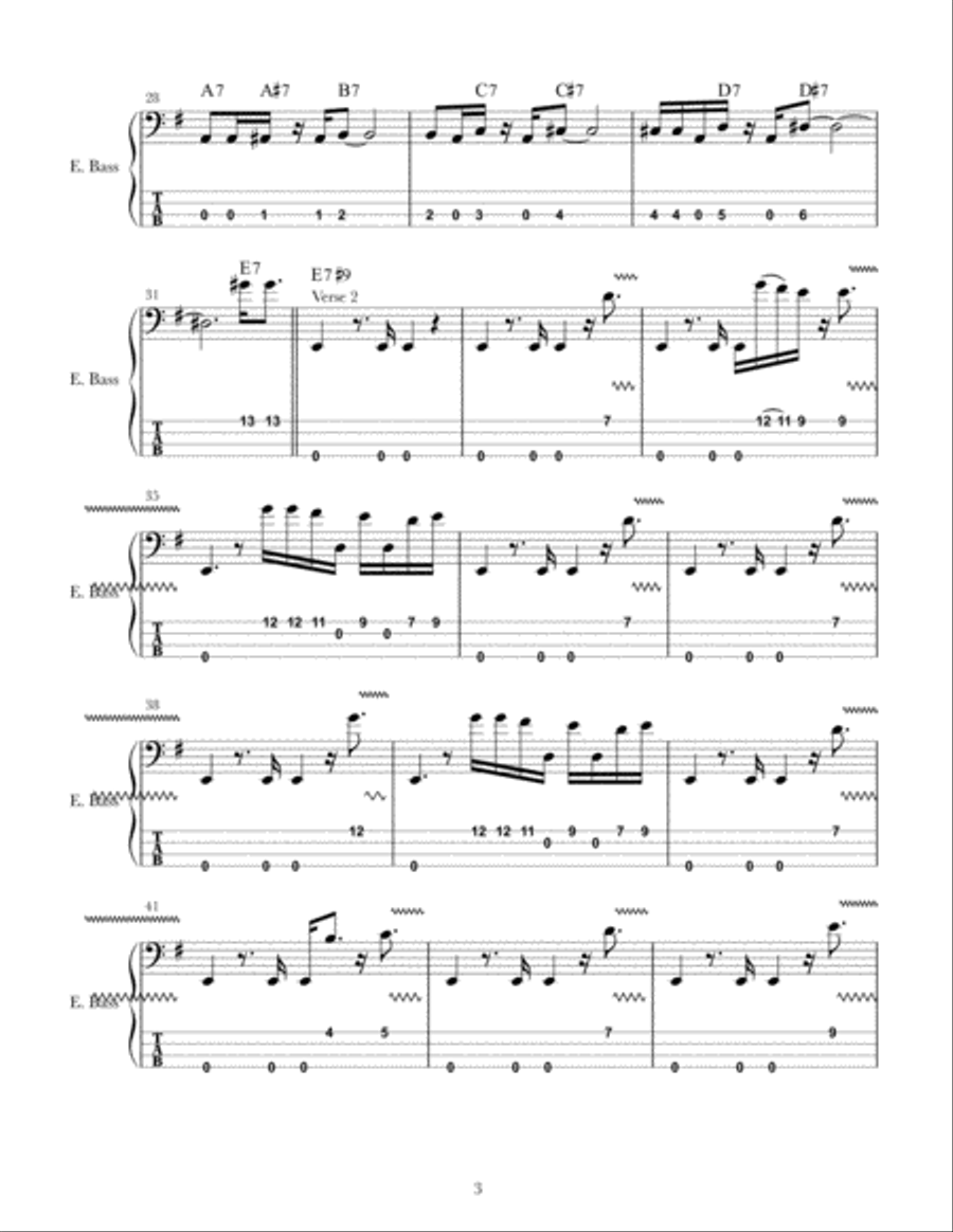 Shining Star Shining Star Bass Guitar scores gallery preview page 3