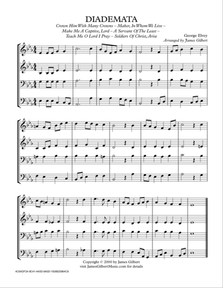 DIADEMATA (Crown Him With Many Crowns) Small Ensemble scores gallery preview page 1