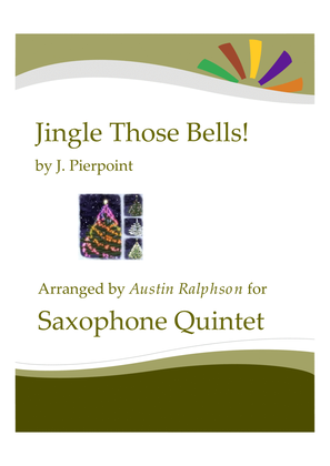 Book cover for Jingle Those Bells - sax quintet