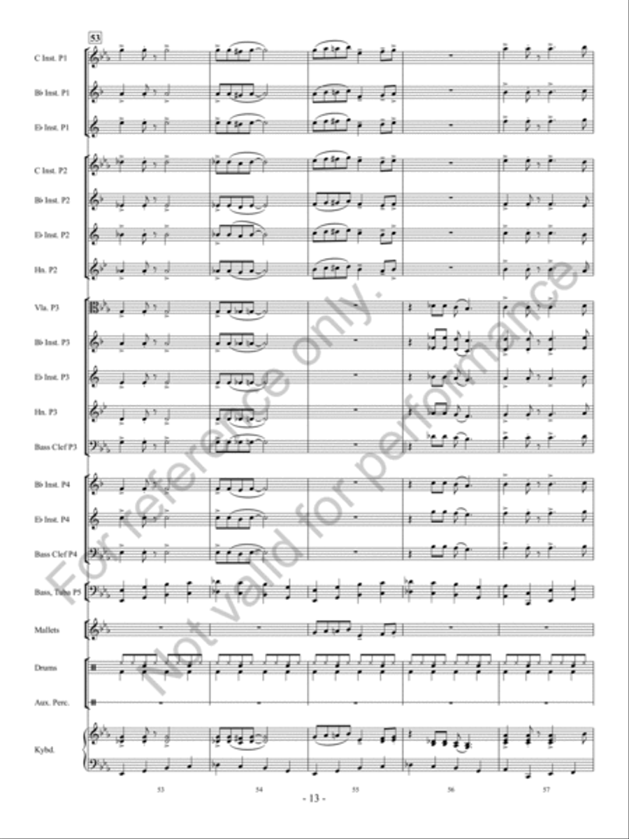Santa Rocks The House Concert Band - Sheet Music page 14