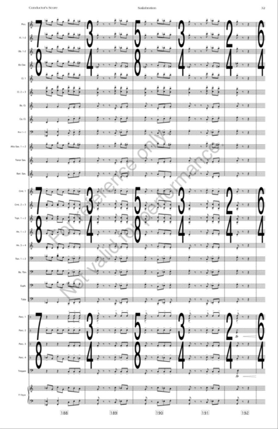 Sailabration Sailabration Concert Band scores gallery preview page 35