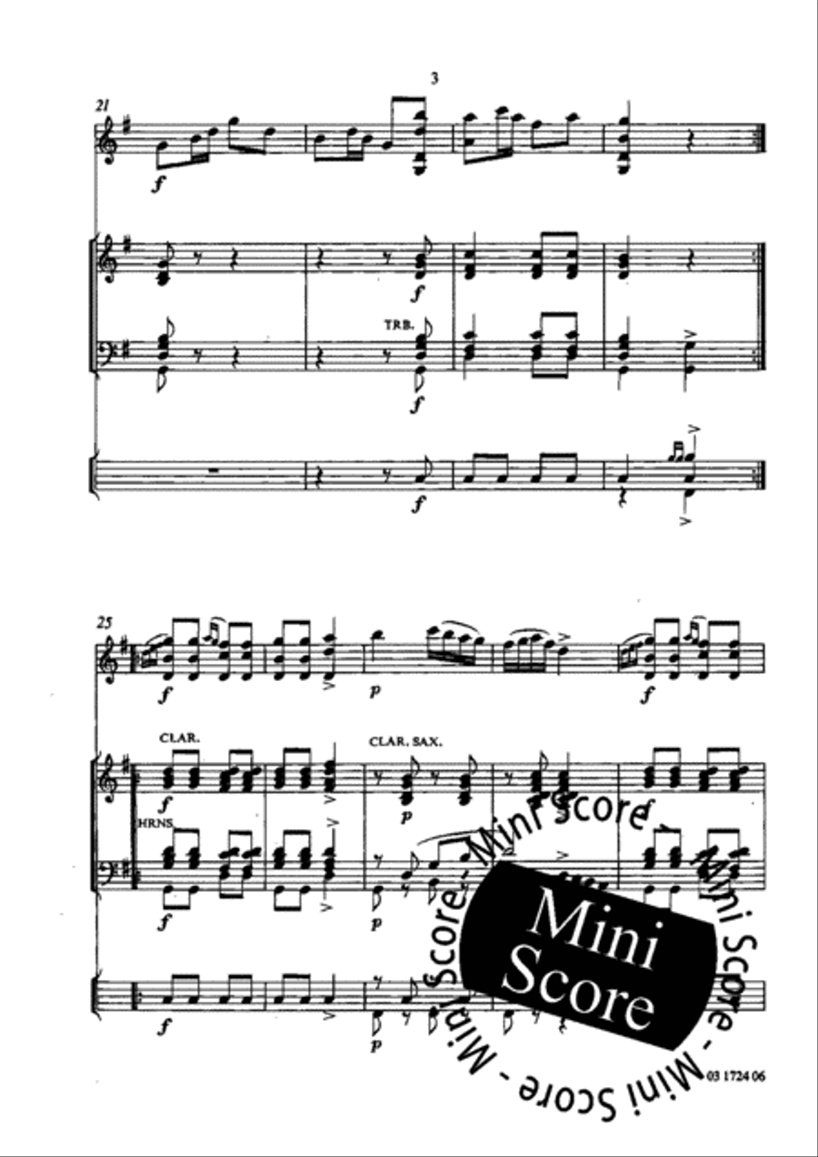 Swedish Quadrille and Polonaise Concert Band scores gallery preview page 6