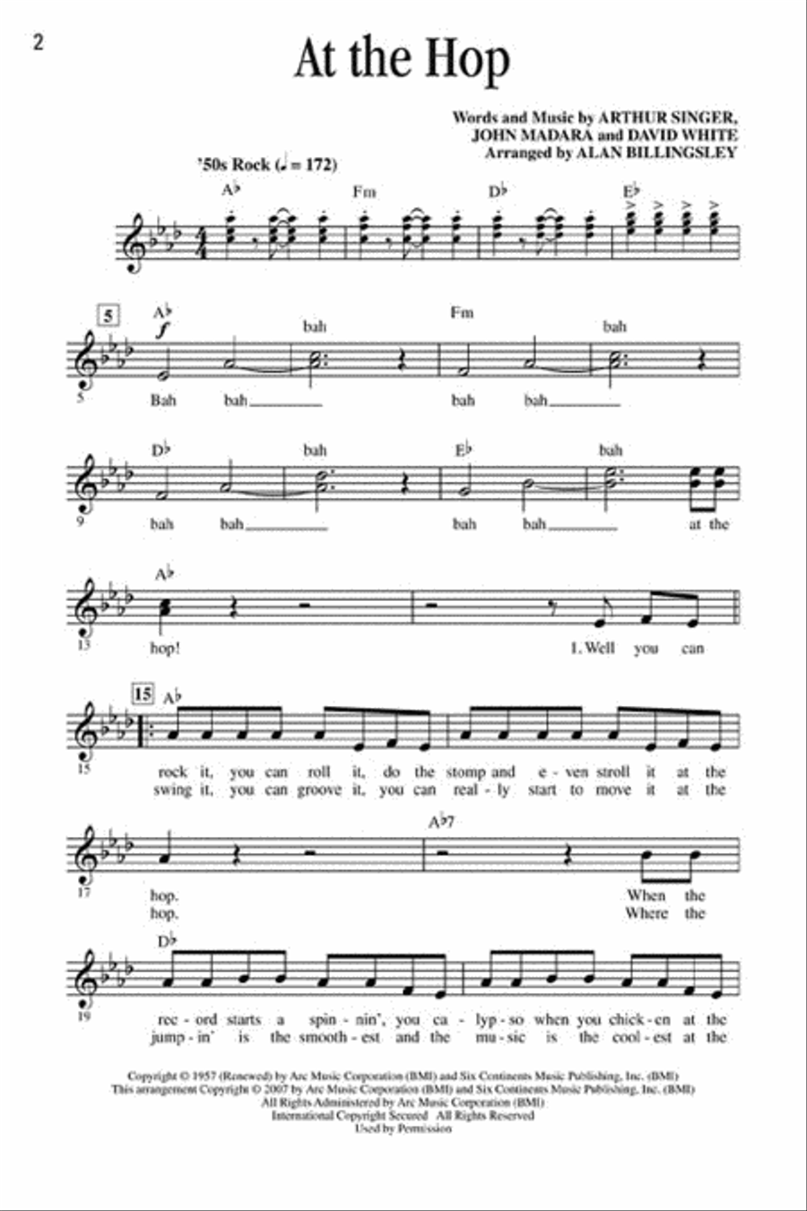 Let's All Sing Songs of the '50s Choir scores gallery preview page 3