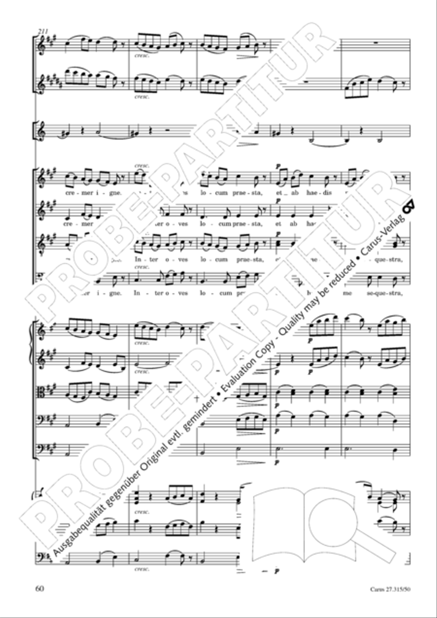 Requiem in C major 4-Part scores gallery preview page 63