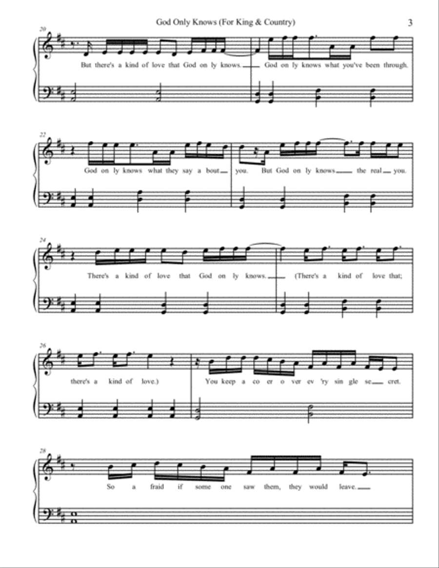 God Only Knows Small Ensemble scores gallery preview page 3