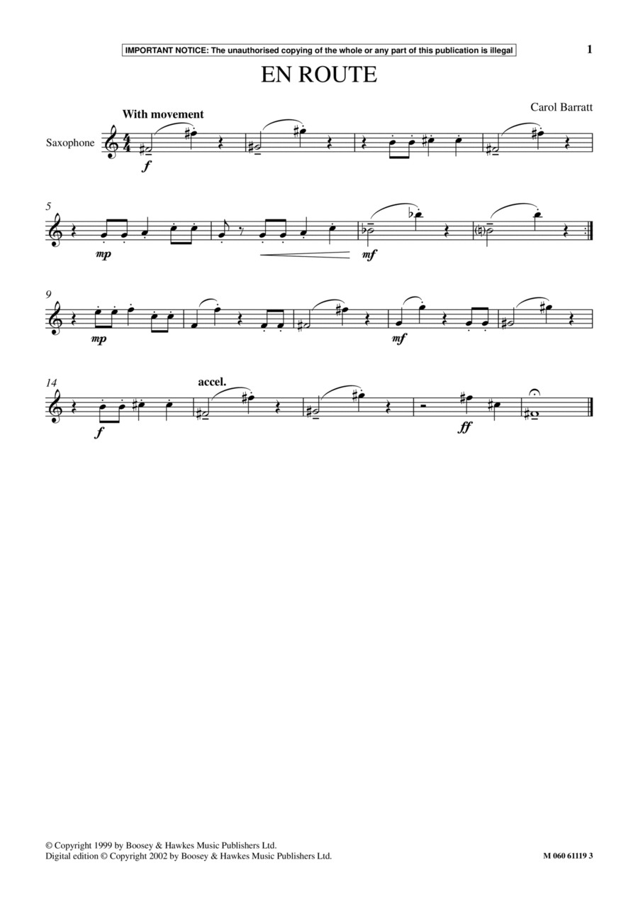 En Route School and Community scores gallery preview page 1