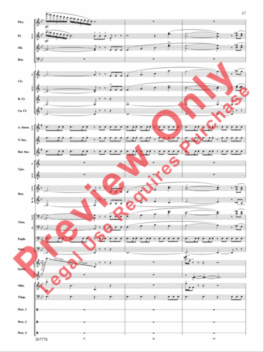 Soaring with John Williams Concert Band scores gallery preview page 18