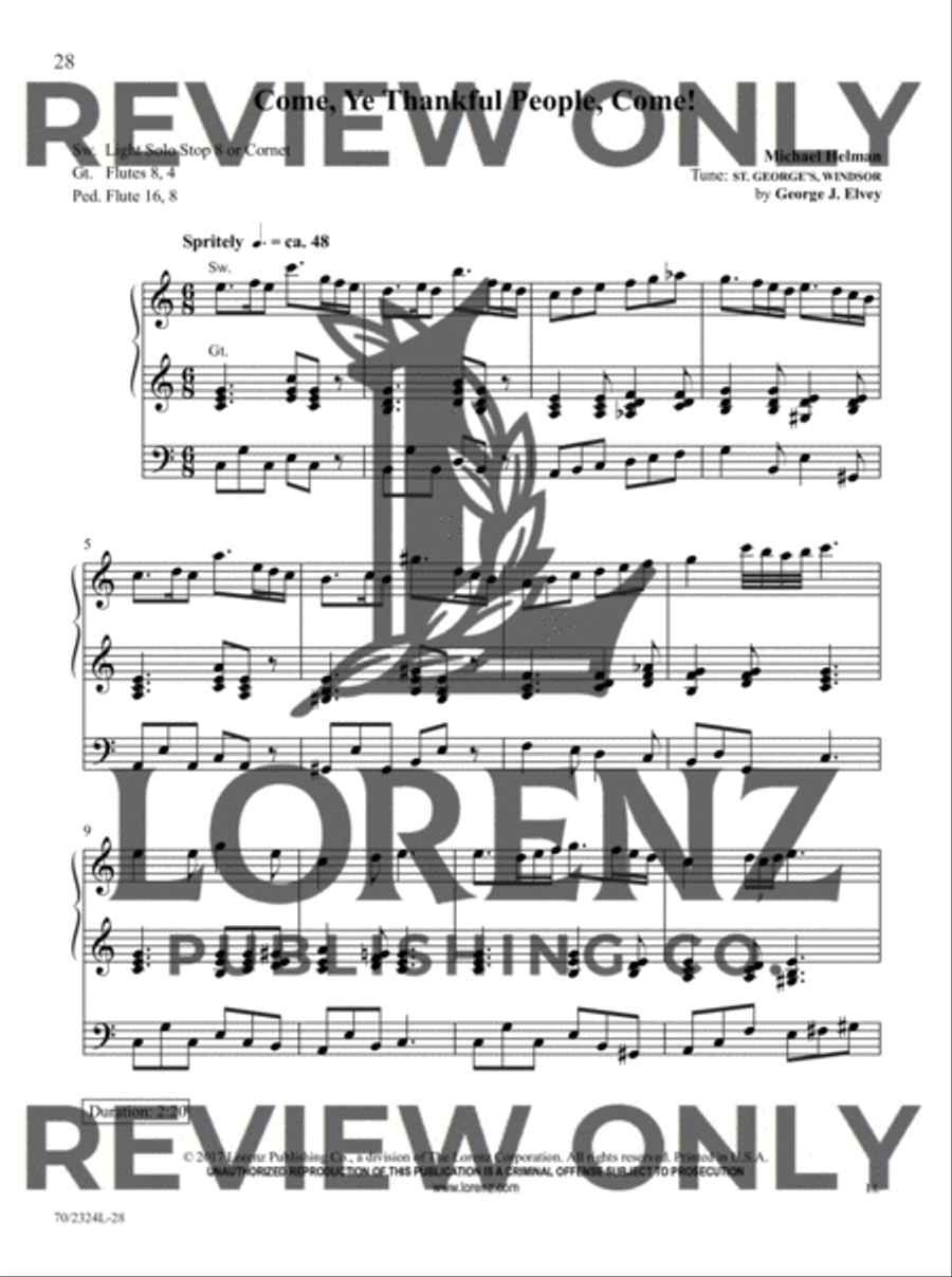 The Sacred Organ Library, Vol. 10 Organ Solo scores gallery preview page 10