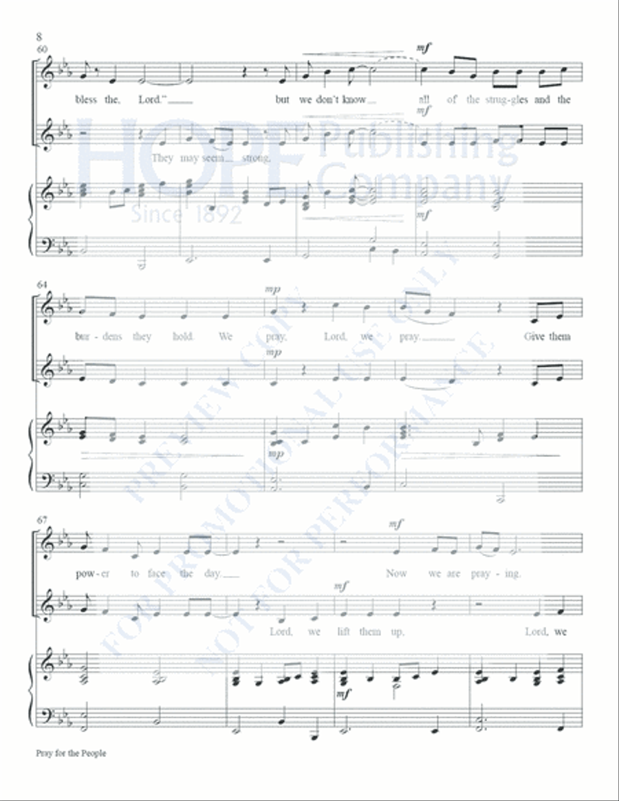 Pray For the People Piano scores gallery preview page 9