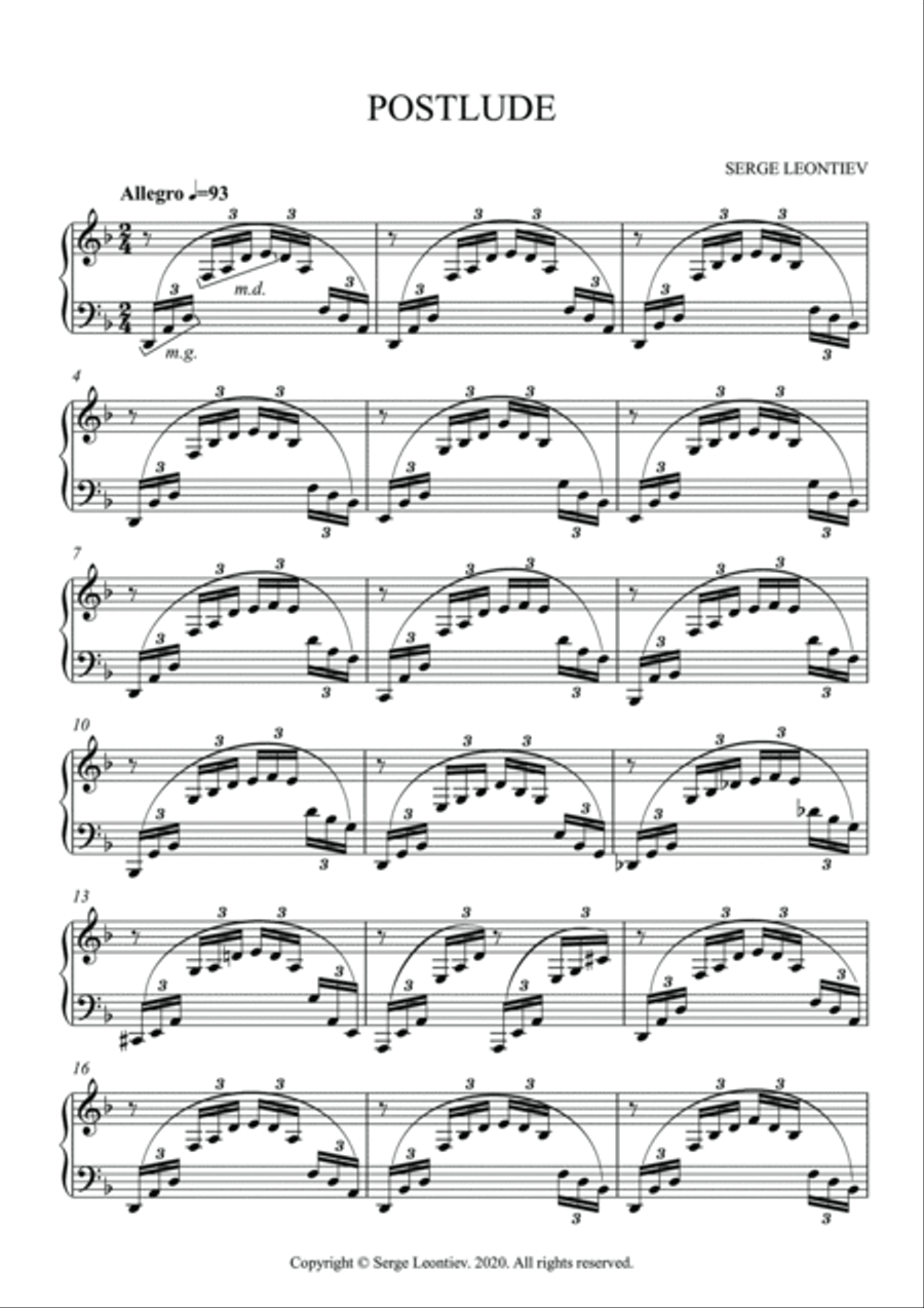 Postlude Harpsichord scores gallery preview page 4