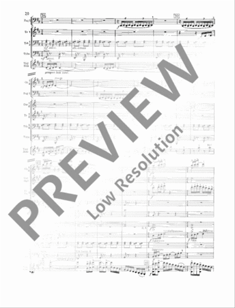 Concerto en ré - Concerto in D Orchestra scores gallery preview page 21