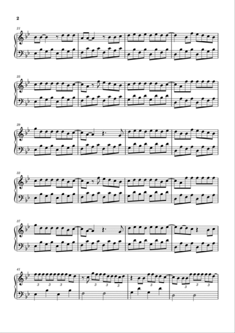 La Bachata Easy Piano scores gallery preview page 2