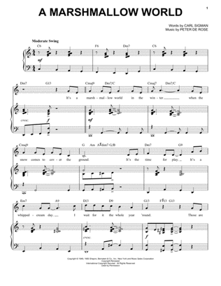 Book cover for A Marshmallow World [Jazz Version] (arr. Brent Edstrom)