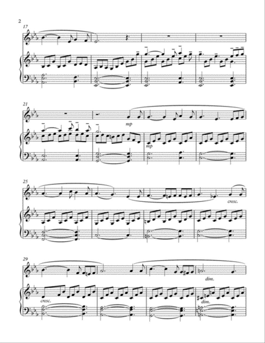 Jesus, Lover of My Soul - Oboe Solo Piano scores gallery preview page 2