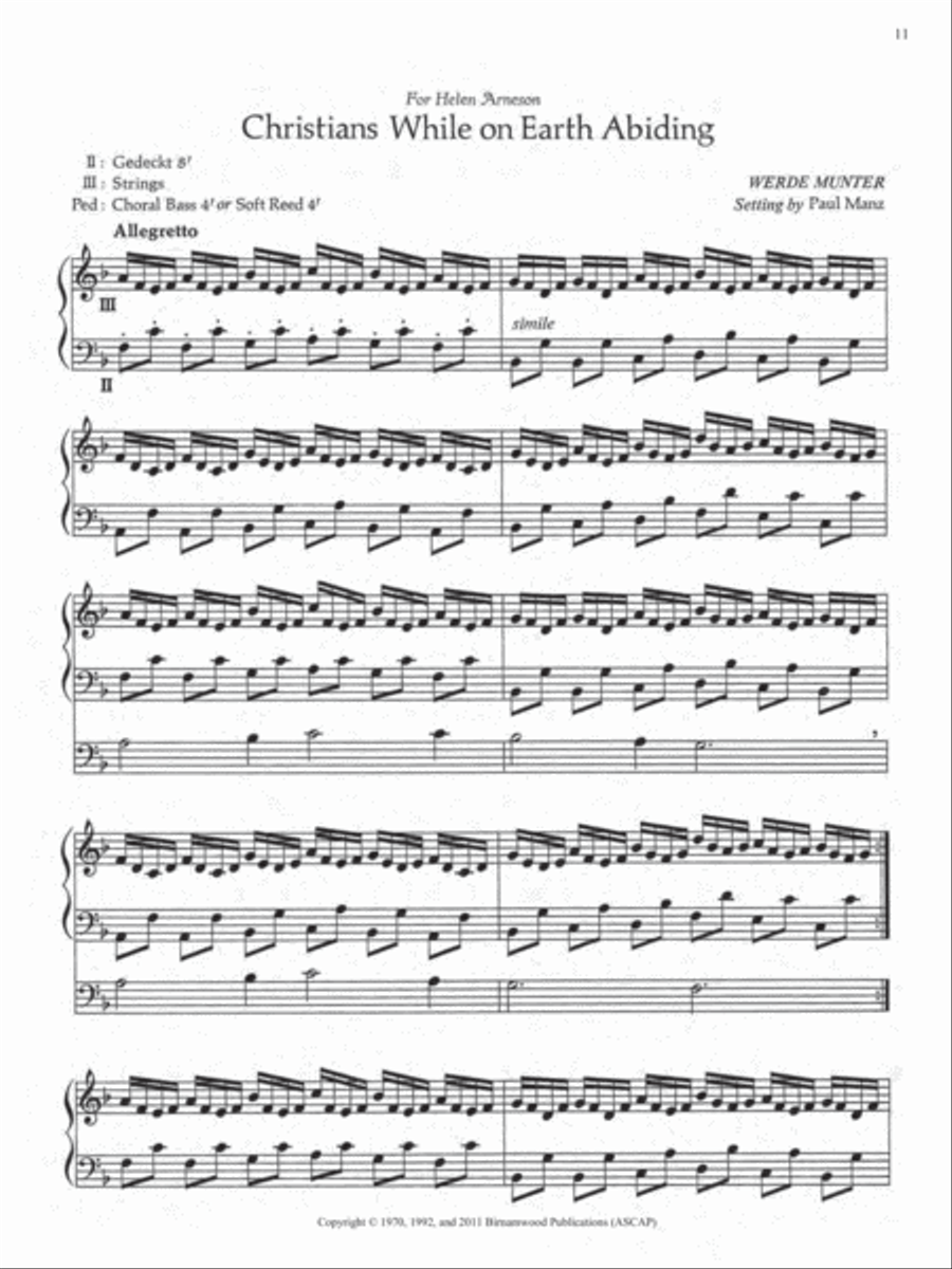 Ten Chorale Improvisations, Set 4 Organ scores gallery preview page 6
