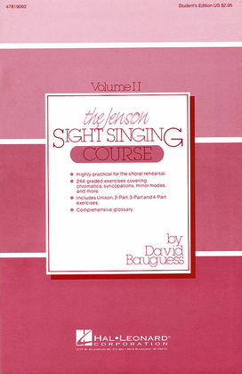 Book cover for The Jenson Sight Singing Course (Vol. II)