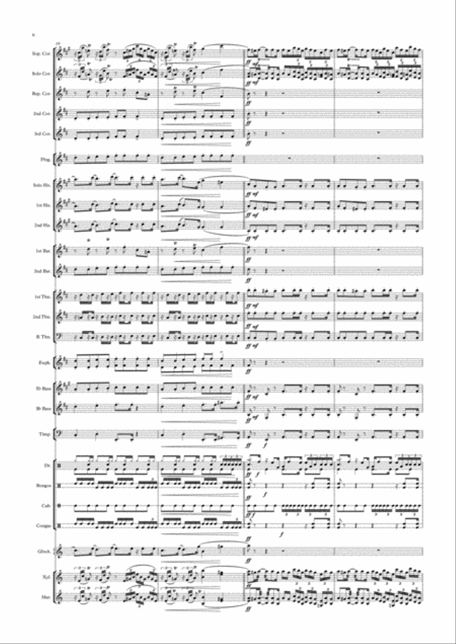 Halloween dance for Brass Band by Jannes Jacobs Brass Band scores gallery preview page 6