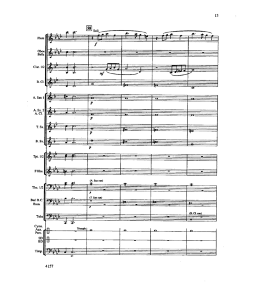Mt. Hood Portrait Concert Band scores gallery preview page 13