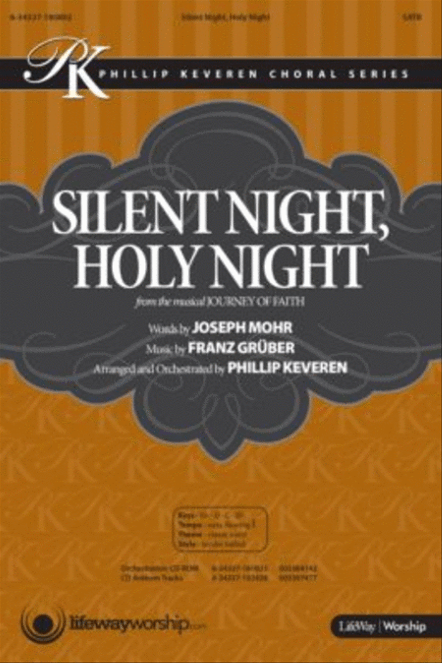Silent Night, Holy Night - Anthem Accompaniment CD 4-Part scores gallery preview page 1