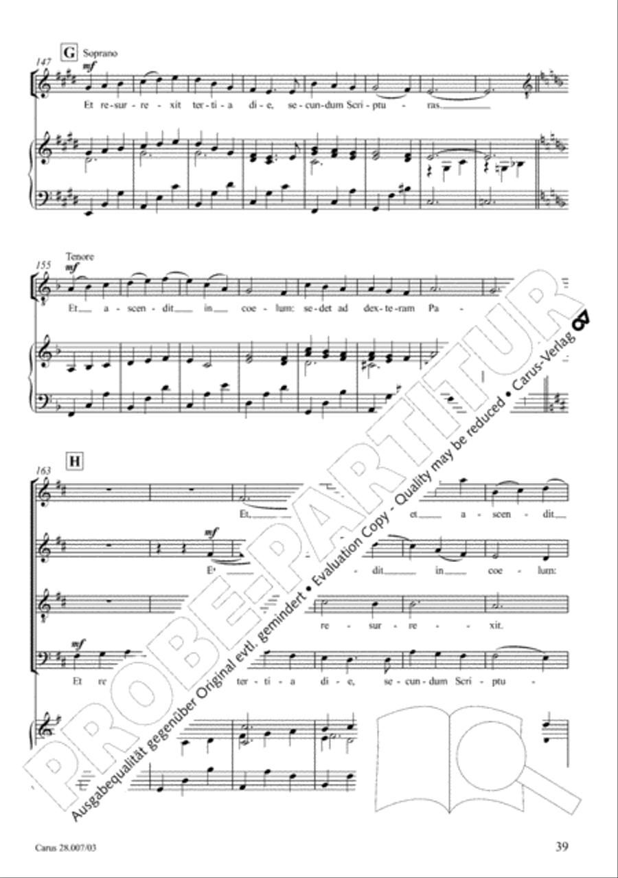 Missa latina 4-Part scores gallery preview page 40