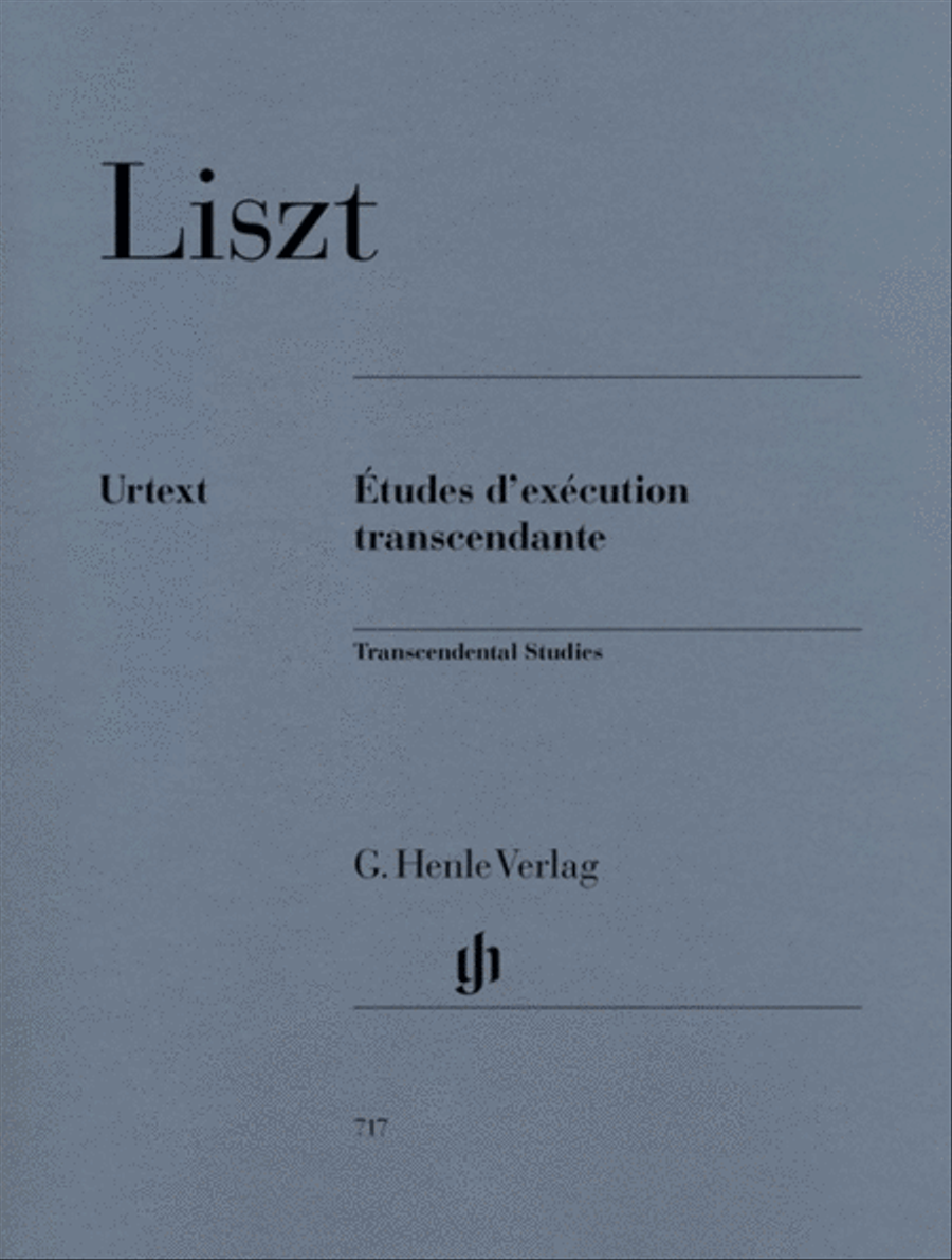 Liszt - Transcendental Etudes Urtext