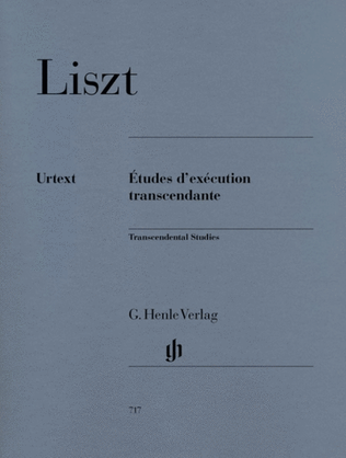 Book cover for Liszt - Transcendental Etudes Urtext