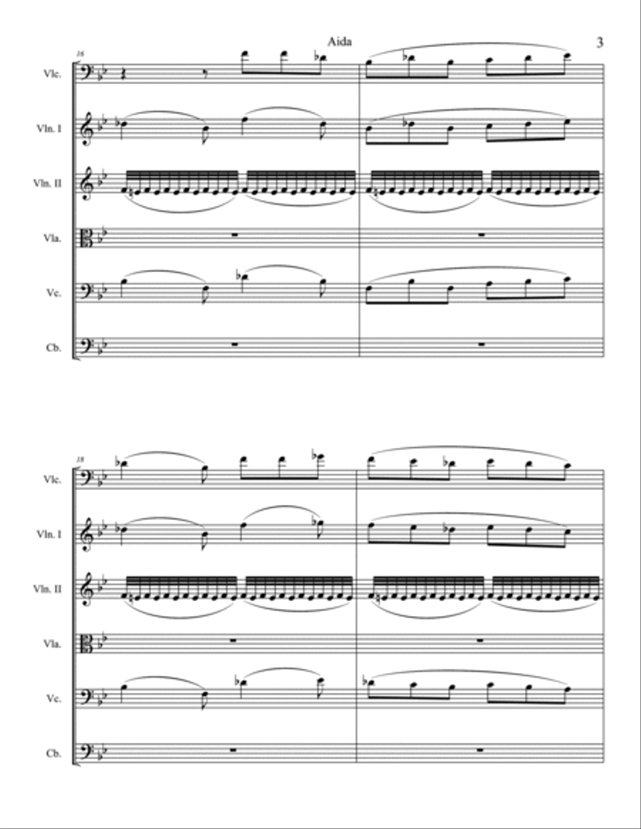 Celeste Aida String Orchestra scores gallery preview page 3