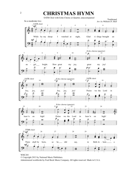 How Great Our Joy (arr. William D. Hall)