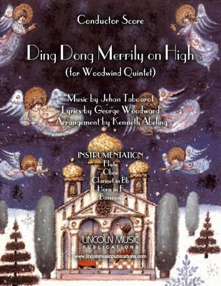 Book cover for Ding Dong Merrily on High (for Woodwind Quintet)