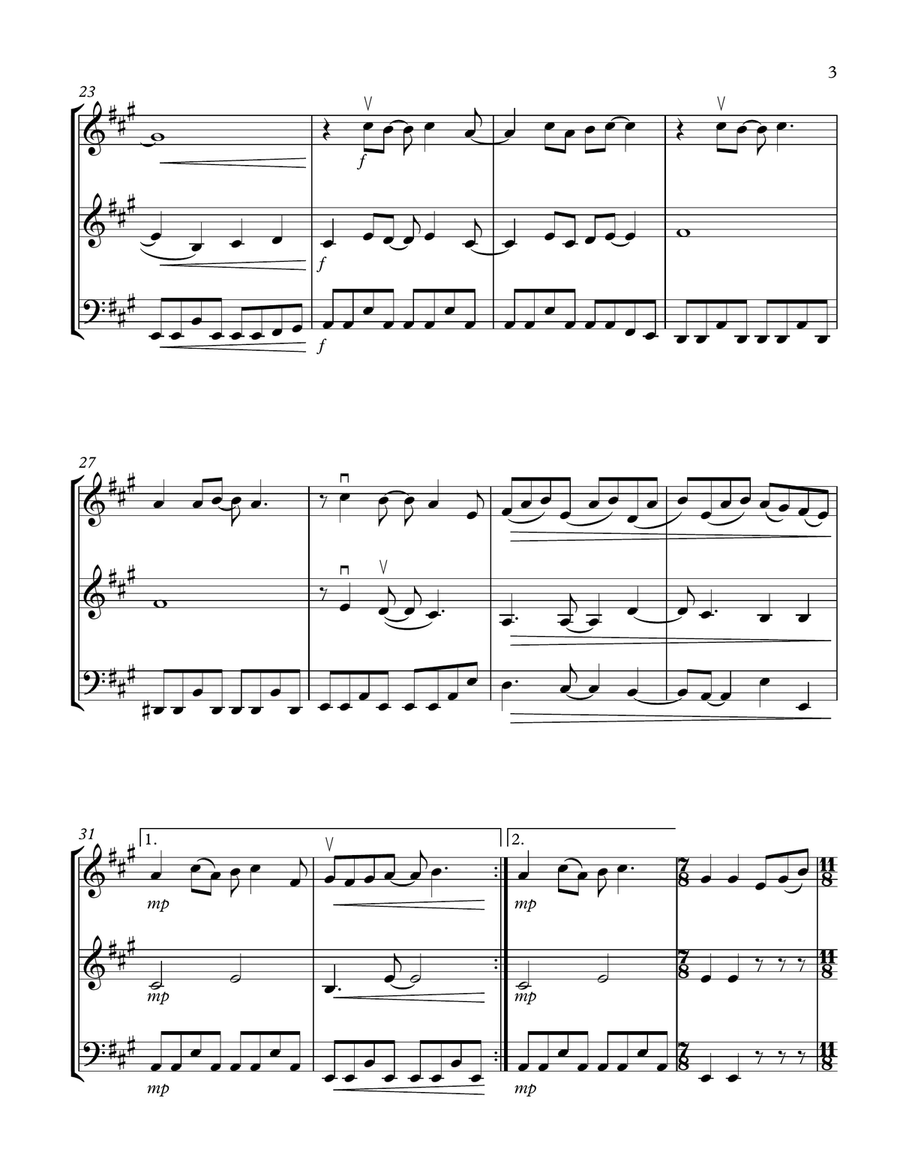 Here Comes The Sun String Trio scores gallery preview page 3