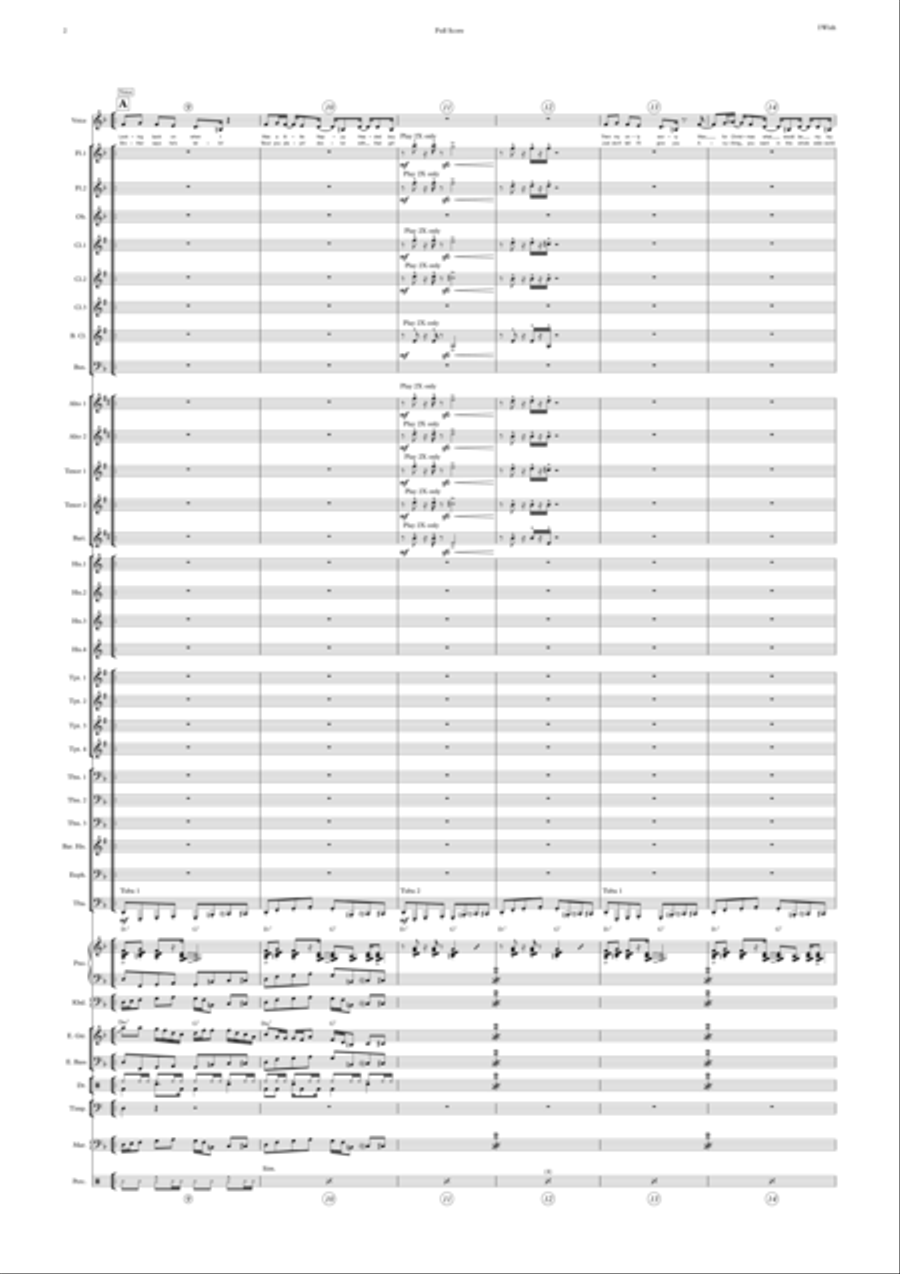 I Wish Concert Band scores gallery preview page 2