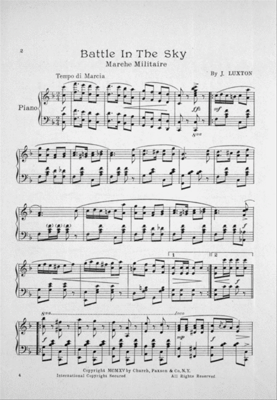 Battle in the Sky Piano Solo scores gallery preview page 2
