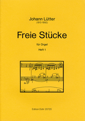 Book cover for Freie Stücke für Orgel -Heft 1-