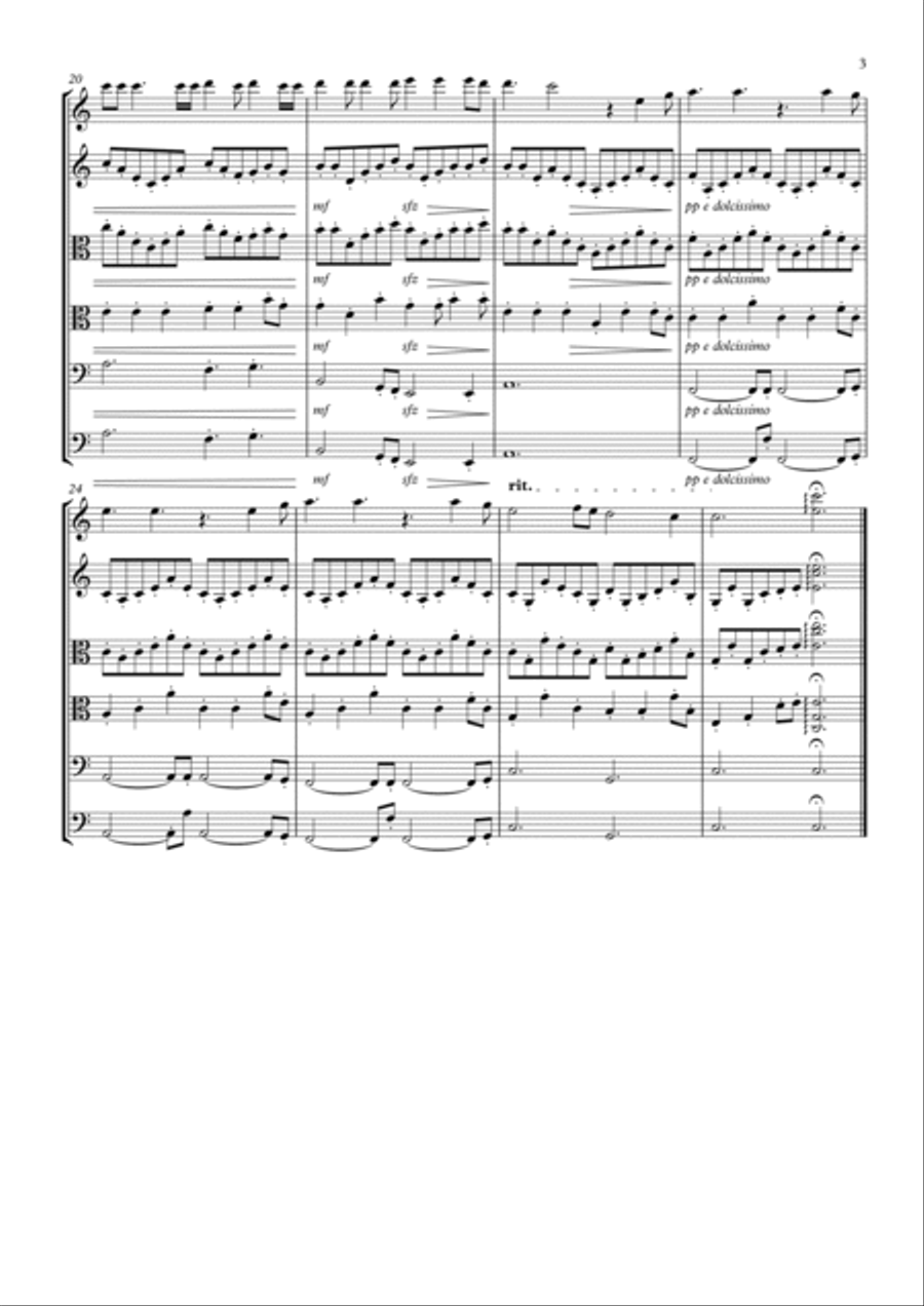 Hallelujah String Quartet scores gallery preview page 3