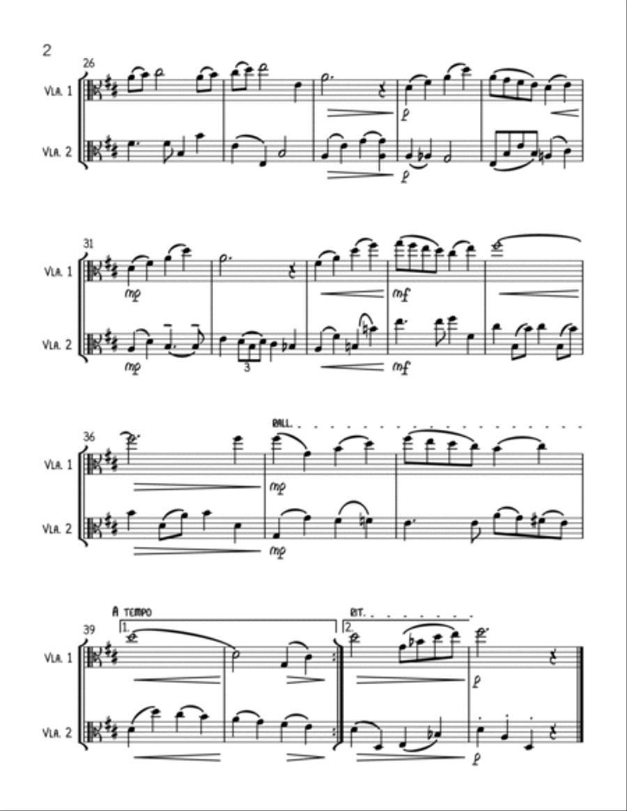 Have Yourself A Merry Little Christmas String Duet scores gallery preview page 2
