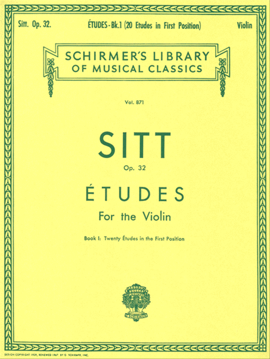 Etudes, Op. 32 – Book 1 Etudes, Op. 32 – Book 1 Violin scores gallery preview page 1