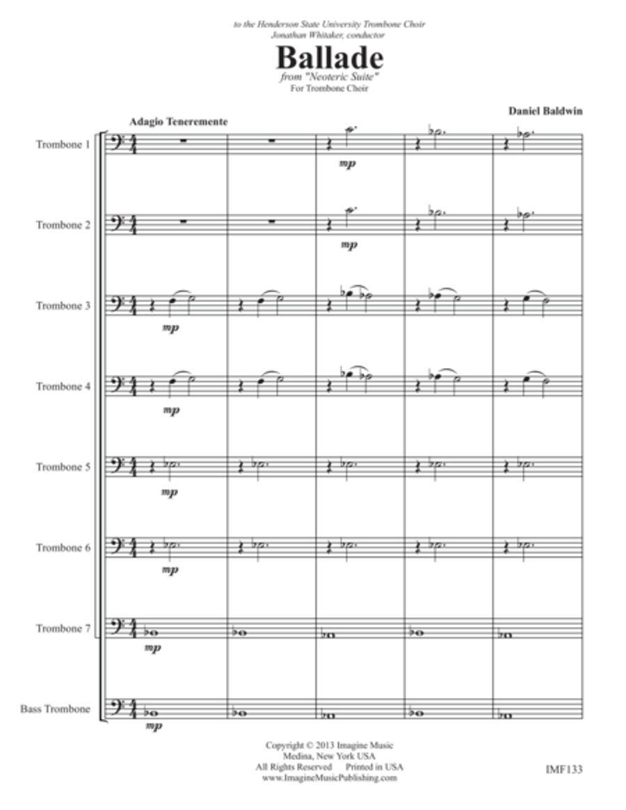Ballade Trombone scores gallery preview page 2