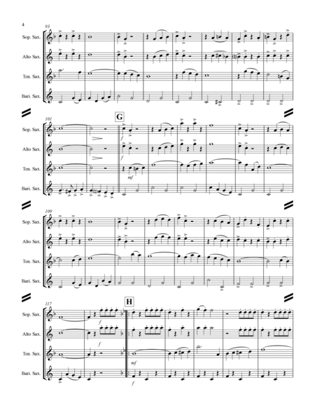 March - “Colonel Bogey” (for Saxophone Quartet SATB) image number null