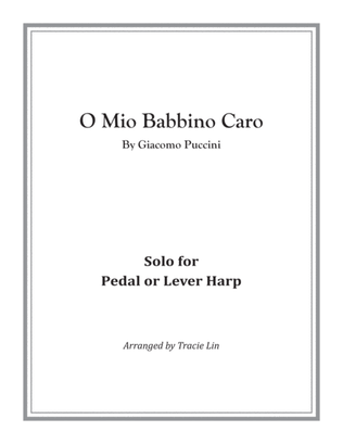 Book cover for O Mio Babbino Caro by Puccini - Harp Solo