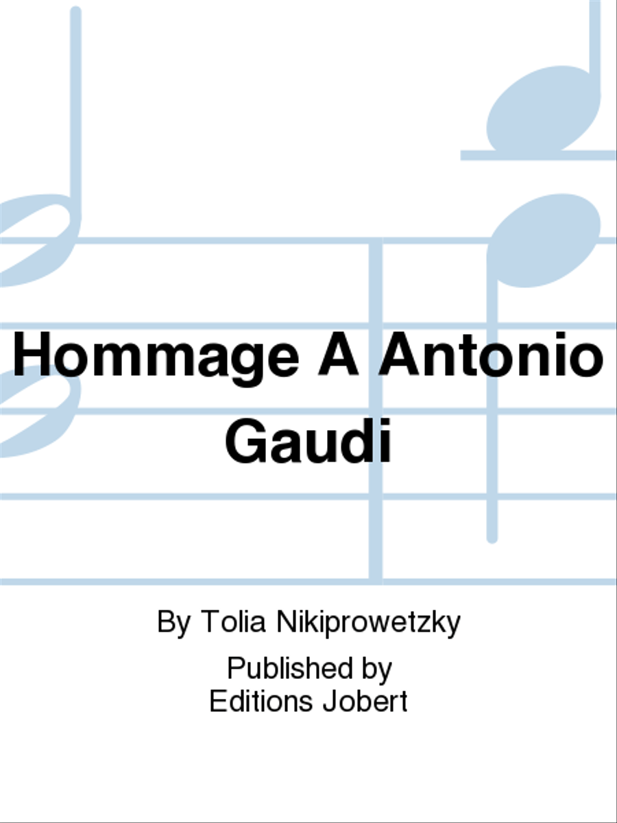 Hommage A Antonio Gaudi Orchestra scores gallery preview page 1