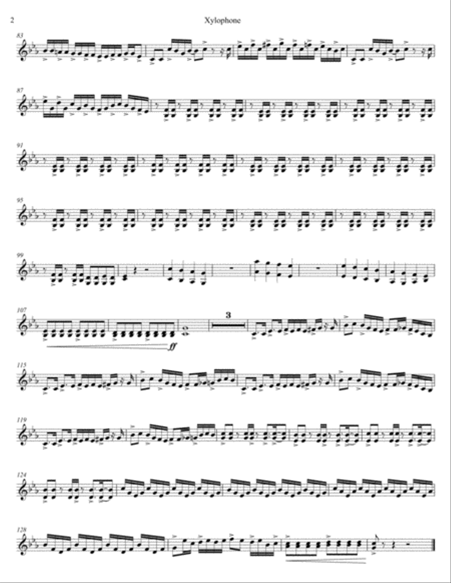 City Lights Percussion Ensemble scores gallery preview page 5