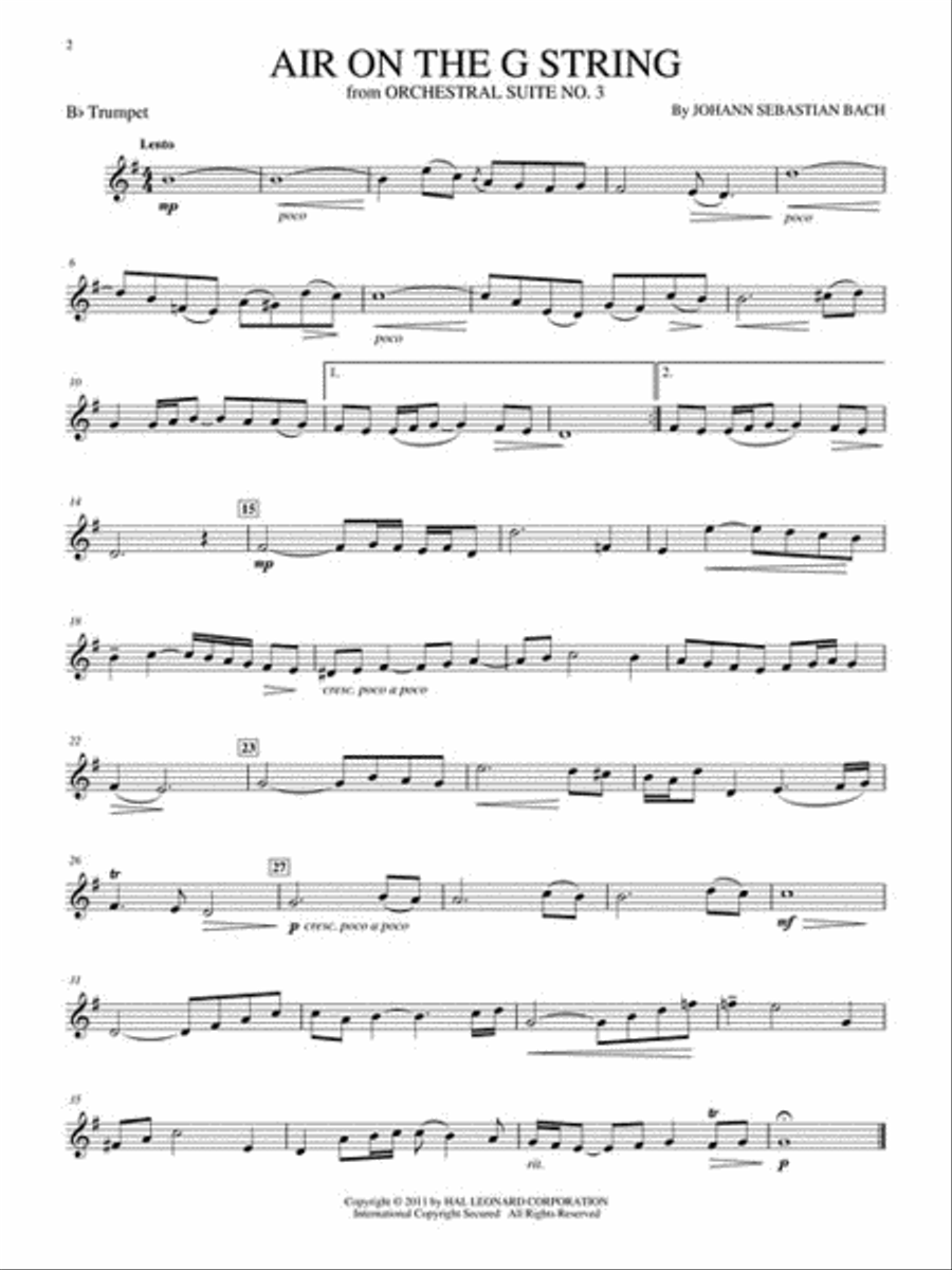 Wedding Trumpet Solos Trumpet Solo scores gallery preview page 6