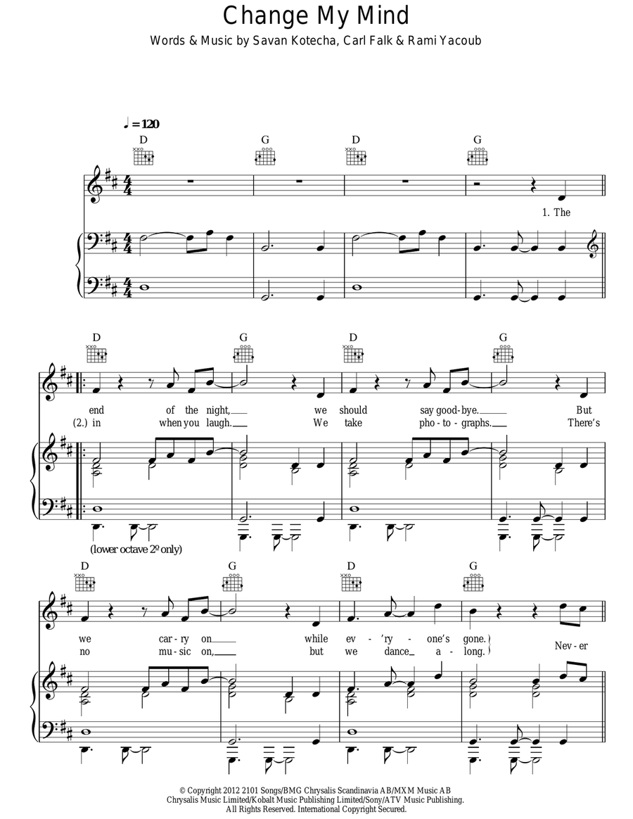 Change My Mind Acoustic Guitar scores gallery preview page 1