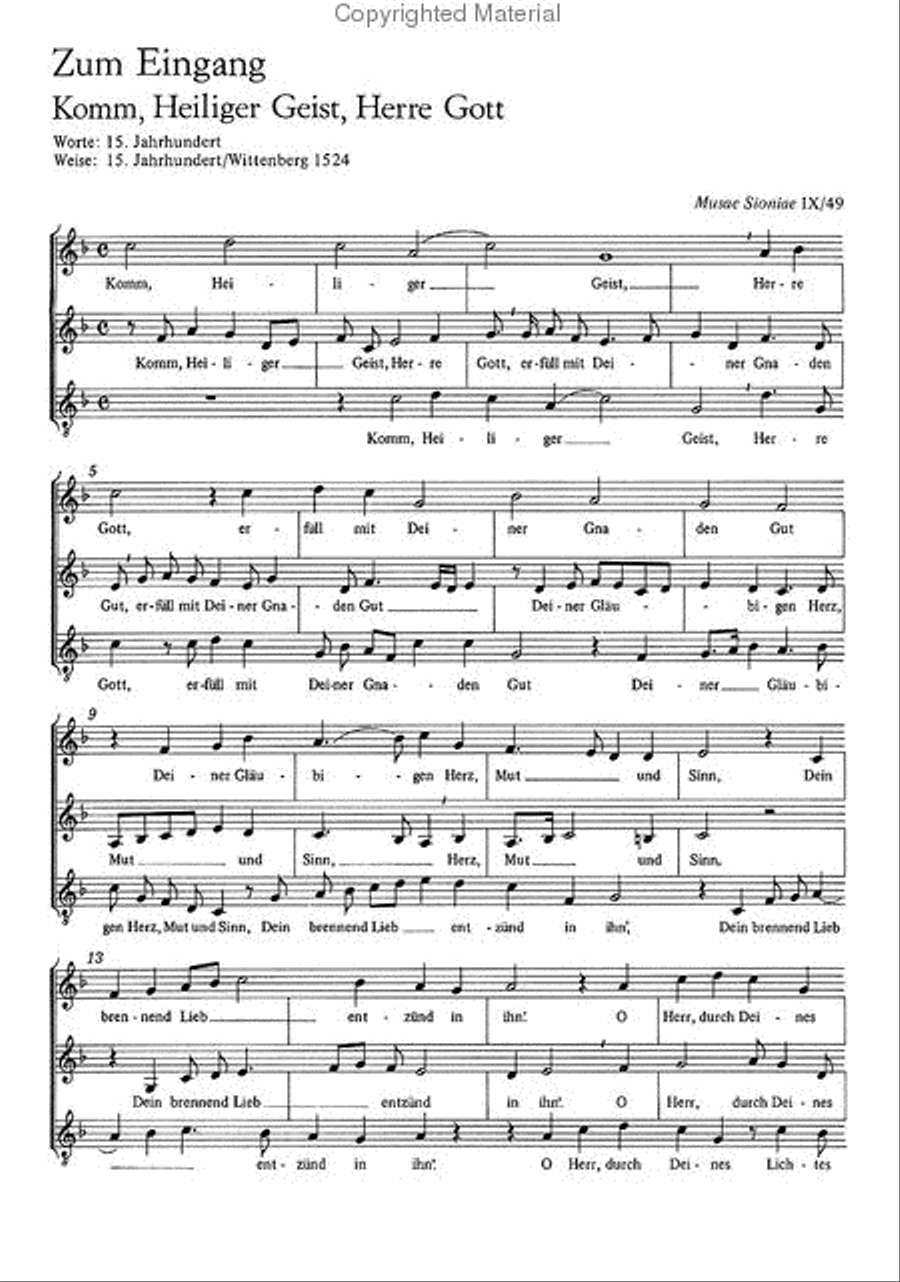 Praetorius: Tricinien Choir scores gallery preview page 2