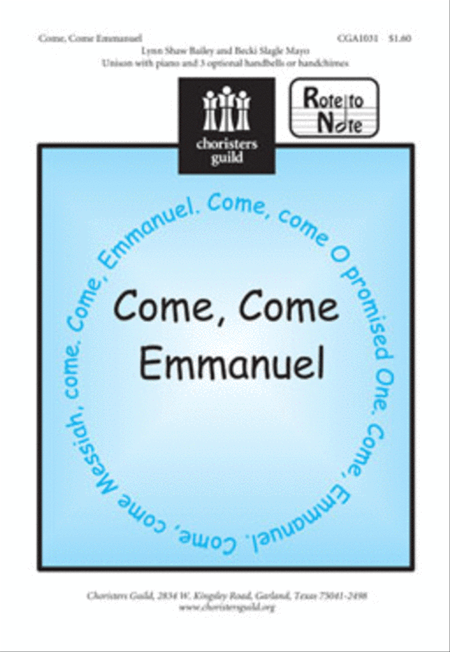 Come, Come Emmanuel Unison Choir scores gallery preview page 1